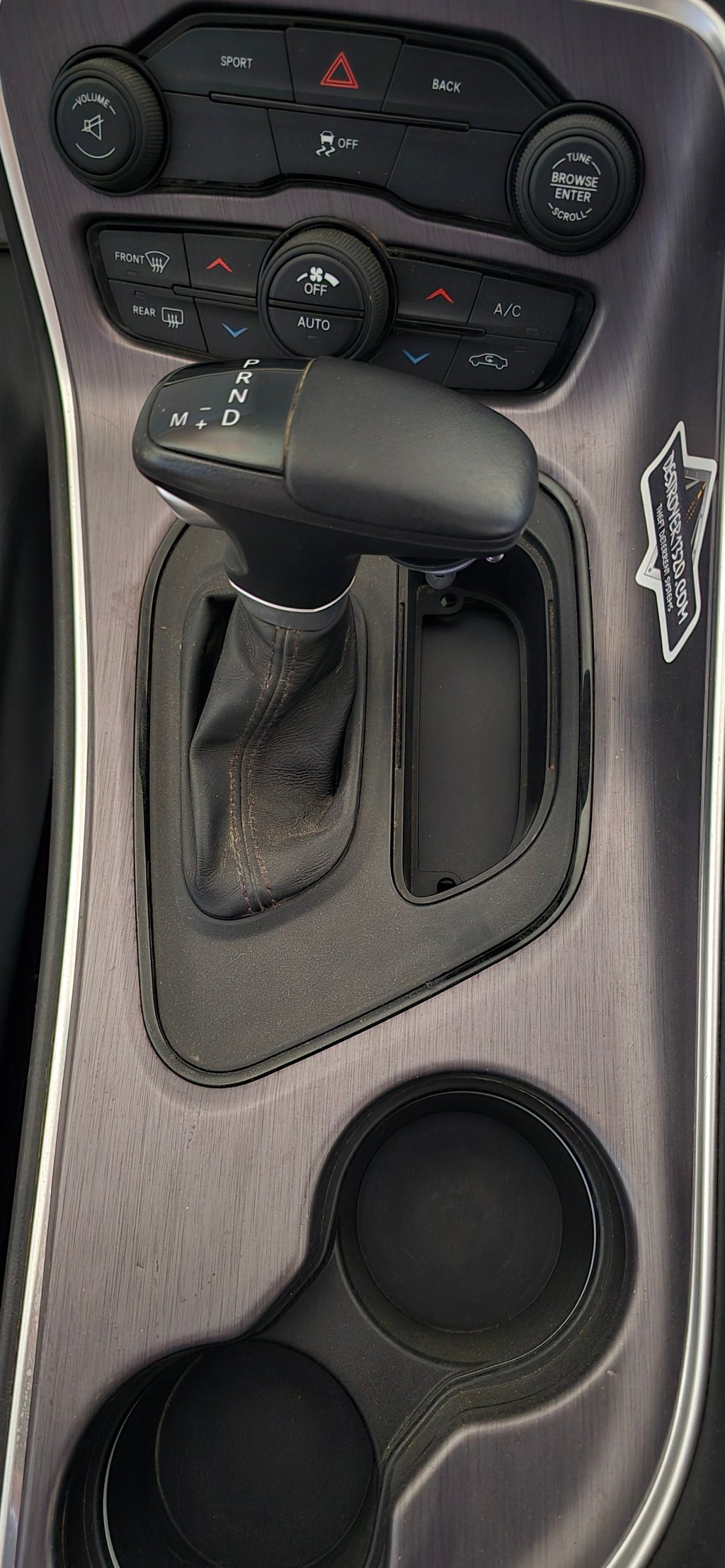 2015-2023 Dodge Challenger Steel Neutral Strap/Release Cover Plate - Laser Cut, Painted, Authentic