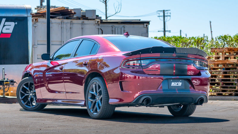 Borla 19-23 Dodge Charger GT 3.6L V6 RWD S-Type Catback Exhaust - Black Chrome Tips 140917BC