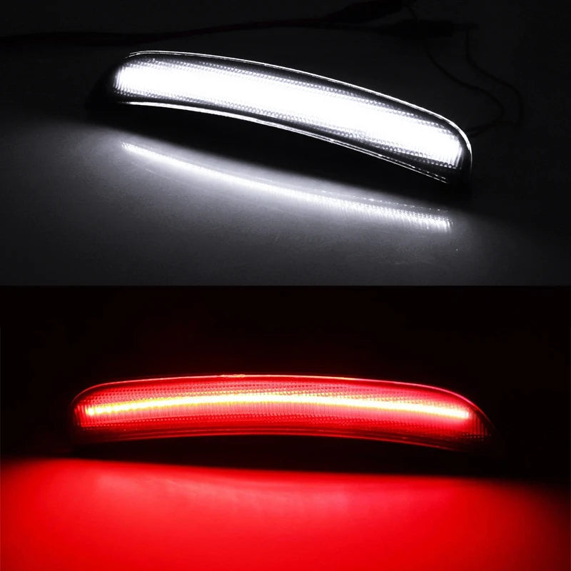 iJDM For Dodge Charger Front/Rear Bumper Side Marker Light Turn SignalLights/Driving Lights,Replace OEM Sidemarker Lamps 15-22