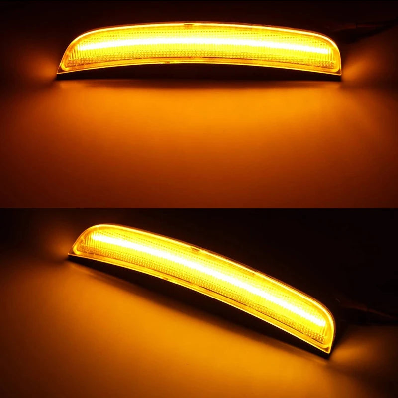 iJDM For Dodge Charger Front/Rear Bumper Side Marker Light Turn SignalLights/Driving Lights,Replace OEM Sidemarker Lamps 15-22