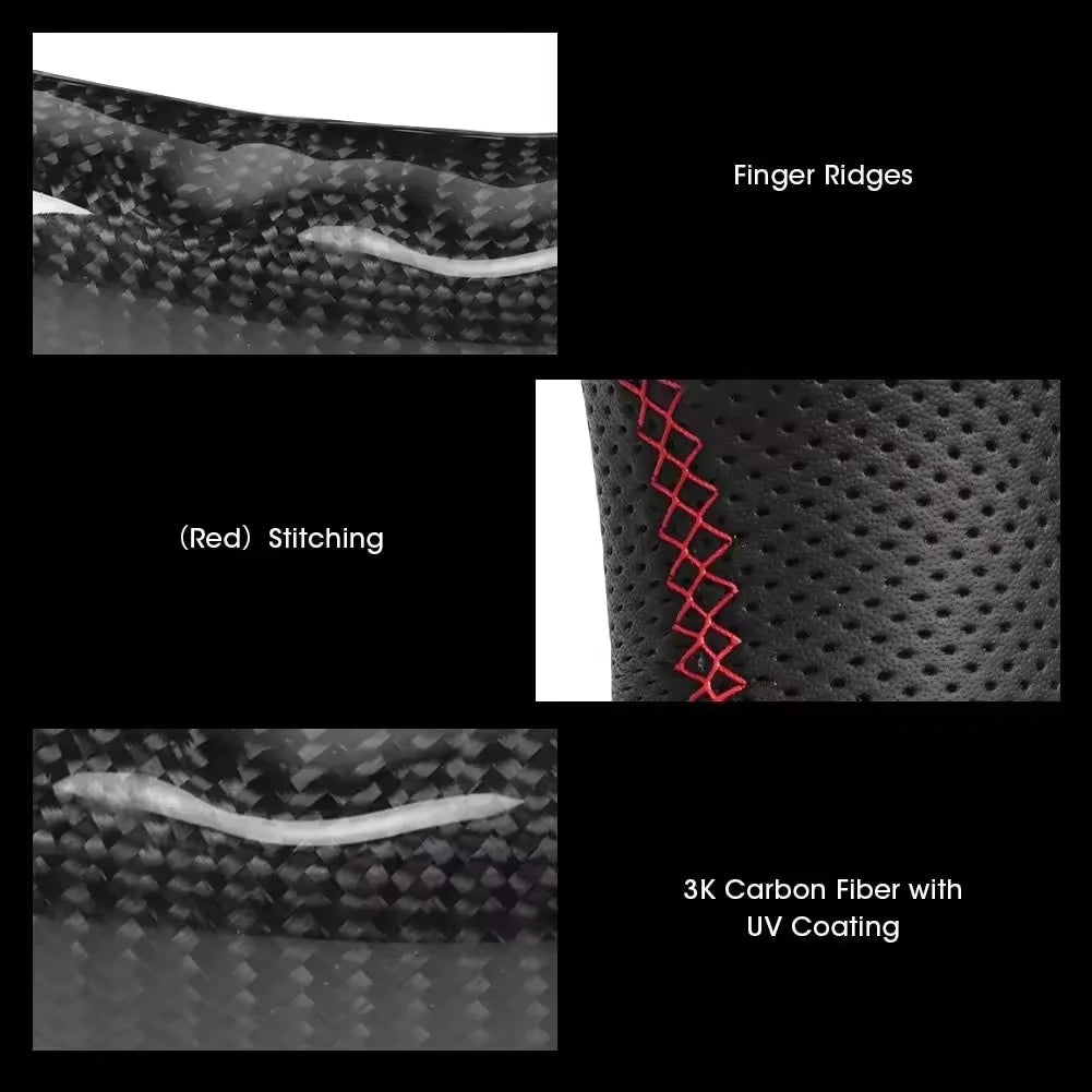 LED Carbon Fiber Steering Wheel For Dodge Challenger Charger Durango HELLCAT 2015-2020 Jeep Grand Cherokee SRT 2014-2020