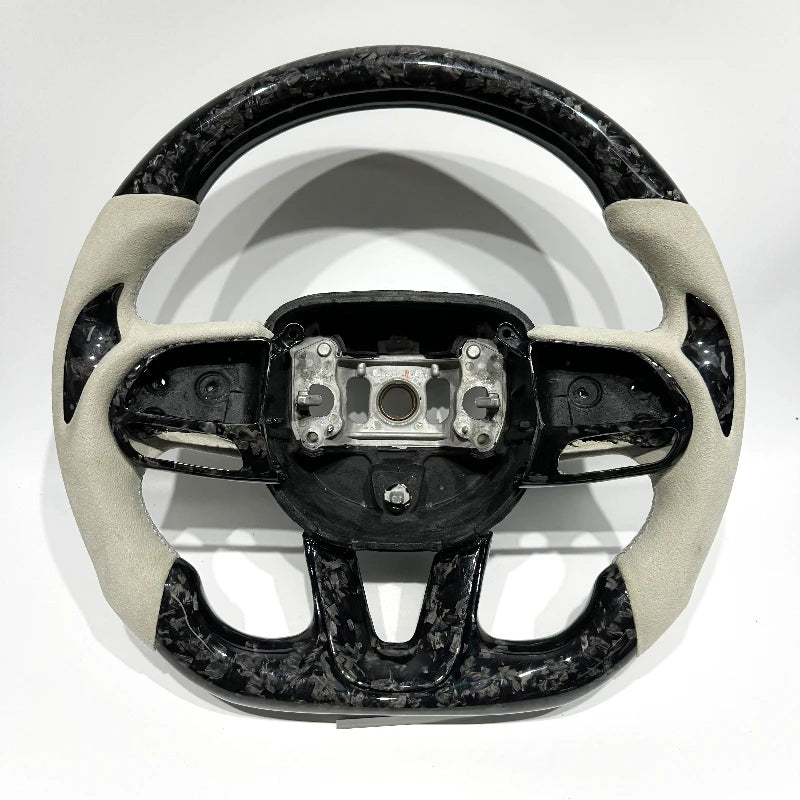 Forged Carbon Fiber Steering Wheel High-Quality D0dge Challenger Durango 300 Charger RT SRT Hellcat Compatible
