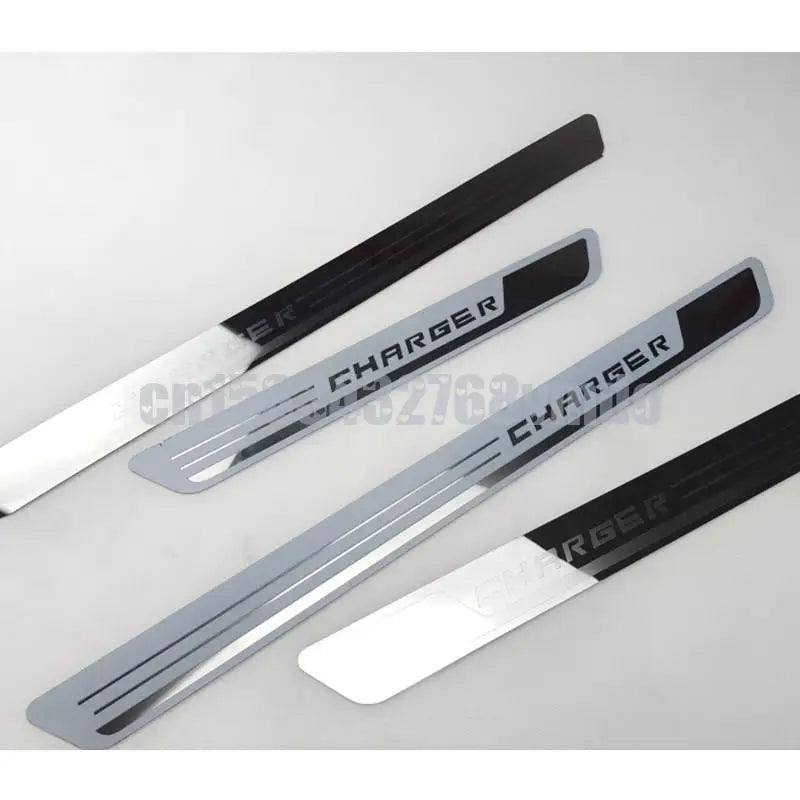 Car Styling For DODGE CHARGER 2011-2017 2018 2019 2020 2021 Door Sill Scuff Plate Sticker Threshold Pedal Bar Guards Accessories