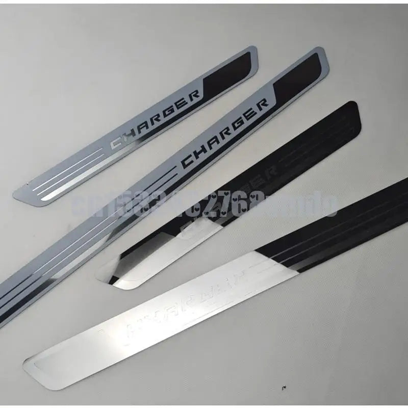 Car Styling For DODGE CHARGER 2011-2017 2018 2019 2020 2021 Door Sill Scuff Plate Sticker Threshold Pedal Bar Guards Accessories