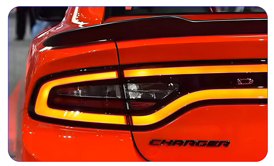 Car Taillights Assembly For Dodge Charger 2011-2014 LED Auto Back Lamps Upgrade Dynamic Flashing Signal Light Tools Accessories