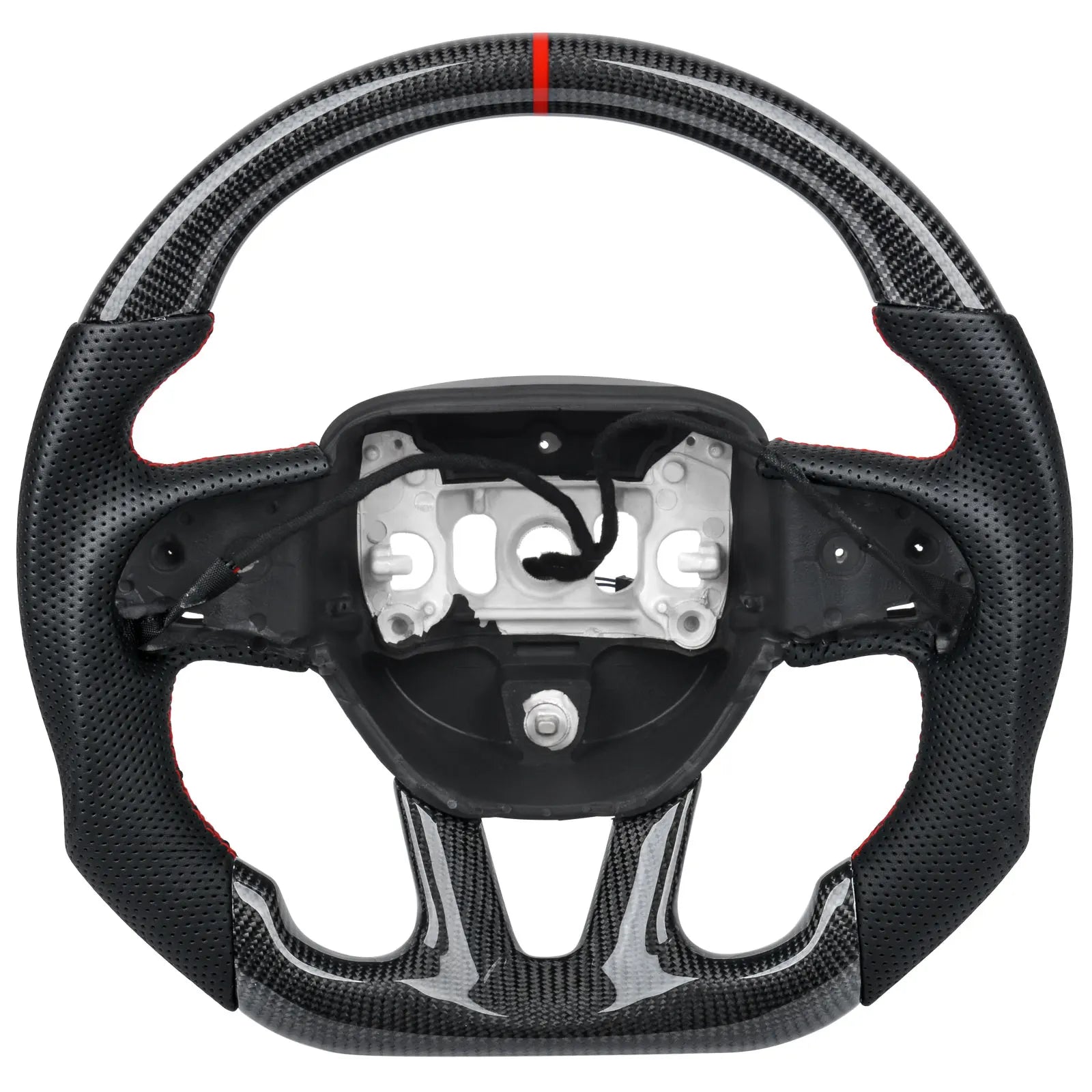 For Dodge Challenger Charger HELLCAT 2015 2016 2017 2018 2019 2020 2021 2022 Real Carbon Fiber Steering Wheel