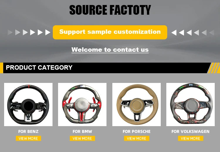 LED Factory Wholesale Steering Wheel Carbon Fiber Car Steering Wheel Suitable for Dodge Charger Steering Wheel 2014-2019