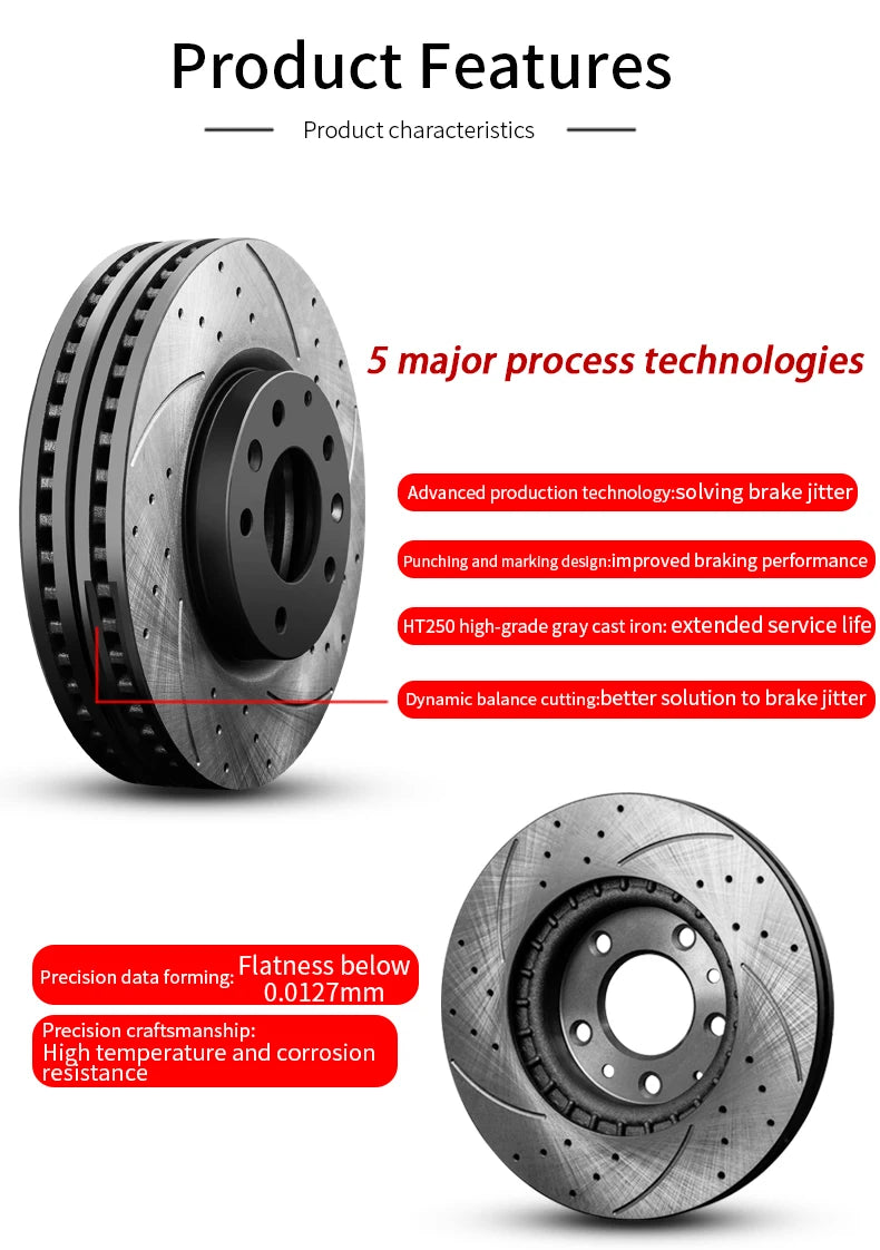 High-quality Resolve brake shaking car Brake Discs For Dodge Charger SRT8 Coronet D Series D2 Dakota Dart Daytona Diplomat