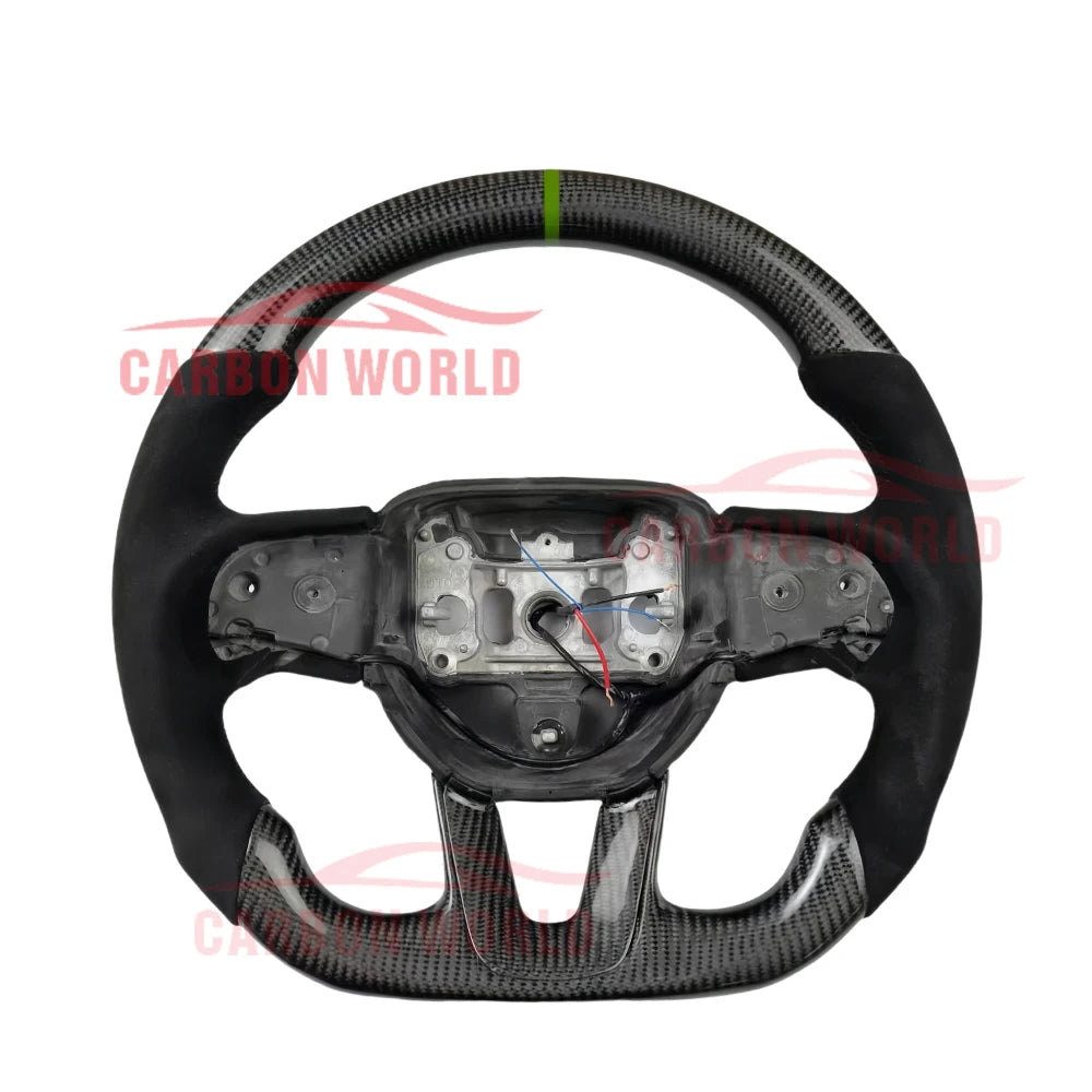 LED Factory Wholesale Steering Wheel Carbon Fiber Car Steering Wheel Suitable for Dodge Charger Steering Wheel 2014-2019