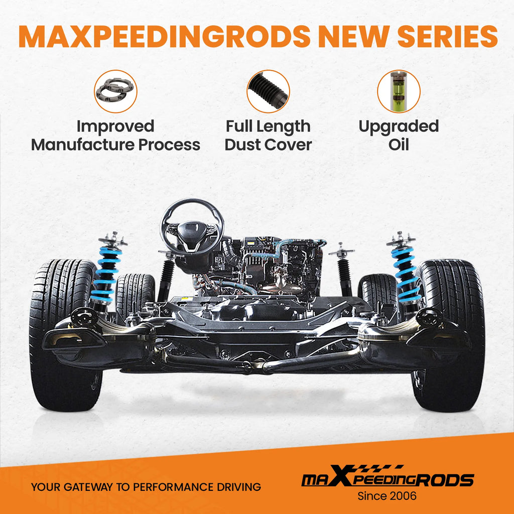 MaXpeedingrods 24 Click Damper Coilovers Shocks For Dodge Challenger Charger Chrysler 300 2011-2022 RWD