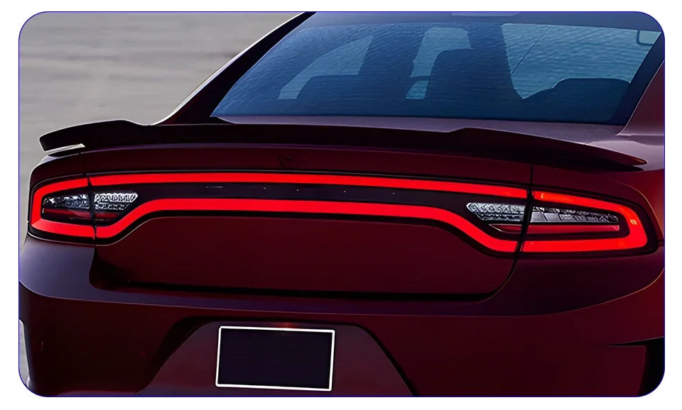 Car Taillights Assembly For Dodge Charger 2011-2014 LED Auto Back Lamps Upgrade Dynamic Flashing Signal Light Tools Accessories