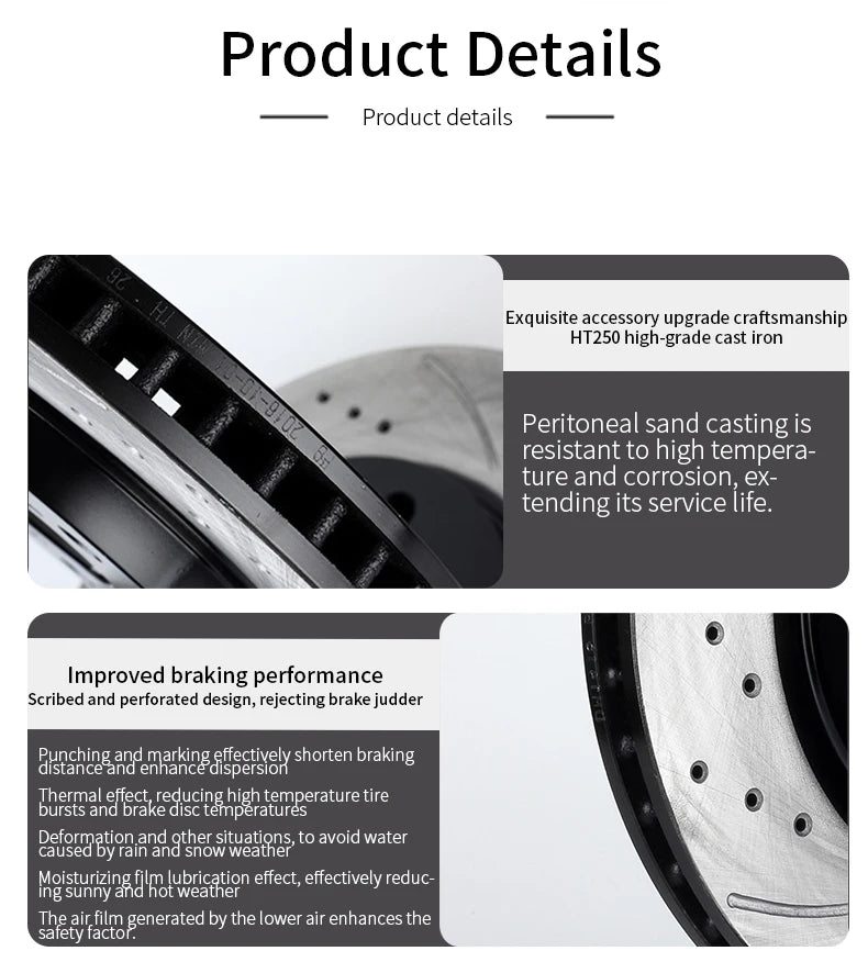 High-quality Resolve brake shaking car Brake Discs For Dodge Charger SRT8 Coronet D Series D2 Dakota Dart Daytona Diplomat