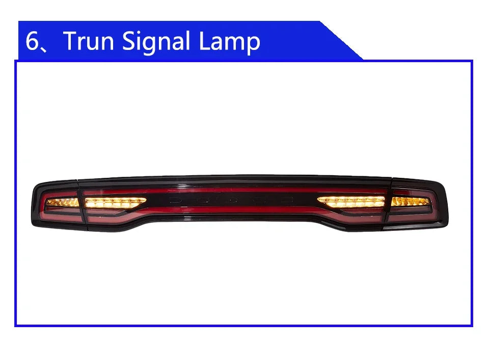 Car Taillights Assembly For Dodge Charger 2011-2014 LED Auto Back Lamps Upgrade Dynamic Flashing Signal Light Tools Accessories