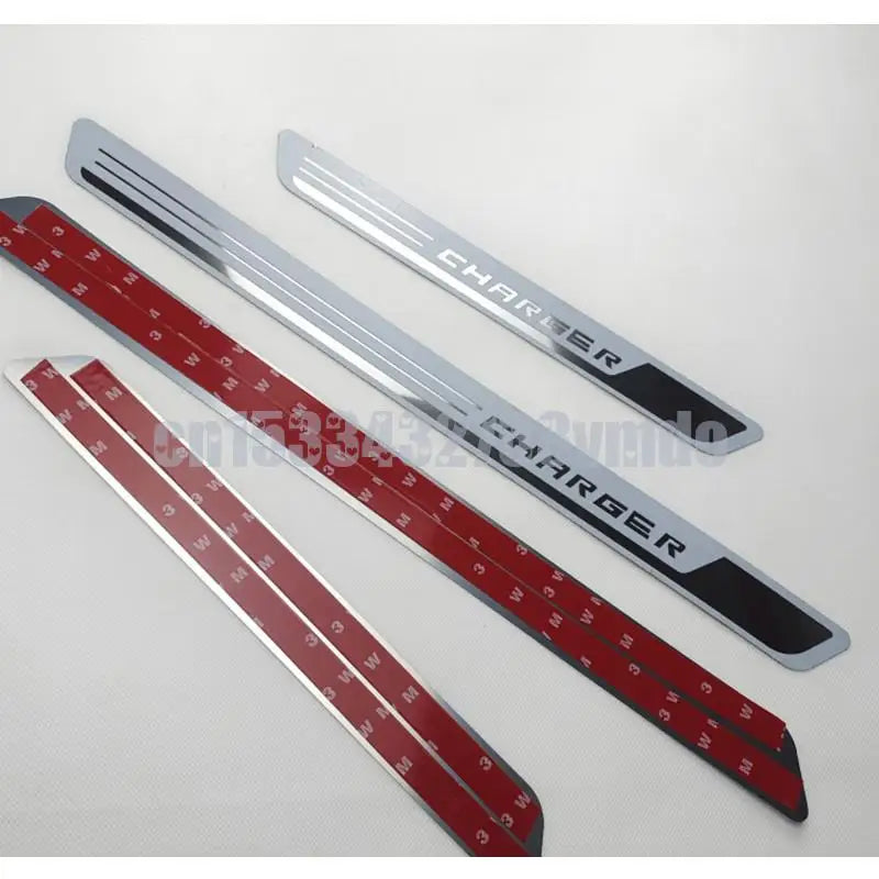 Car Styling For DODGE CHARGER 2011-2017 2018 2019 2020 2021 Door Sill Scuff Plate Sticker Threshold Pedal Bar Guards Accessories