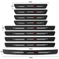 Carbon Fiber Car Door Sill Threshold Protector Auto Stickers Decals For DODGE CHARGER Logo Accessories