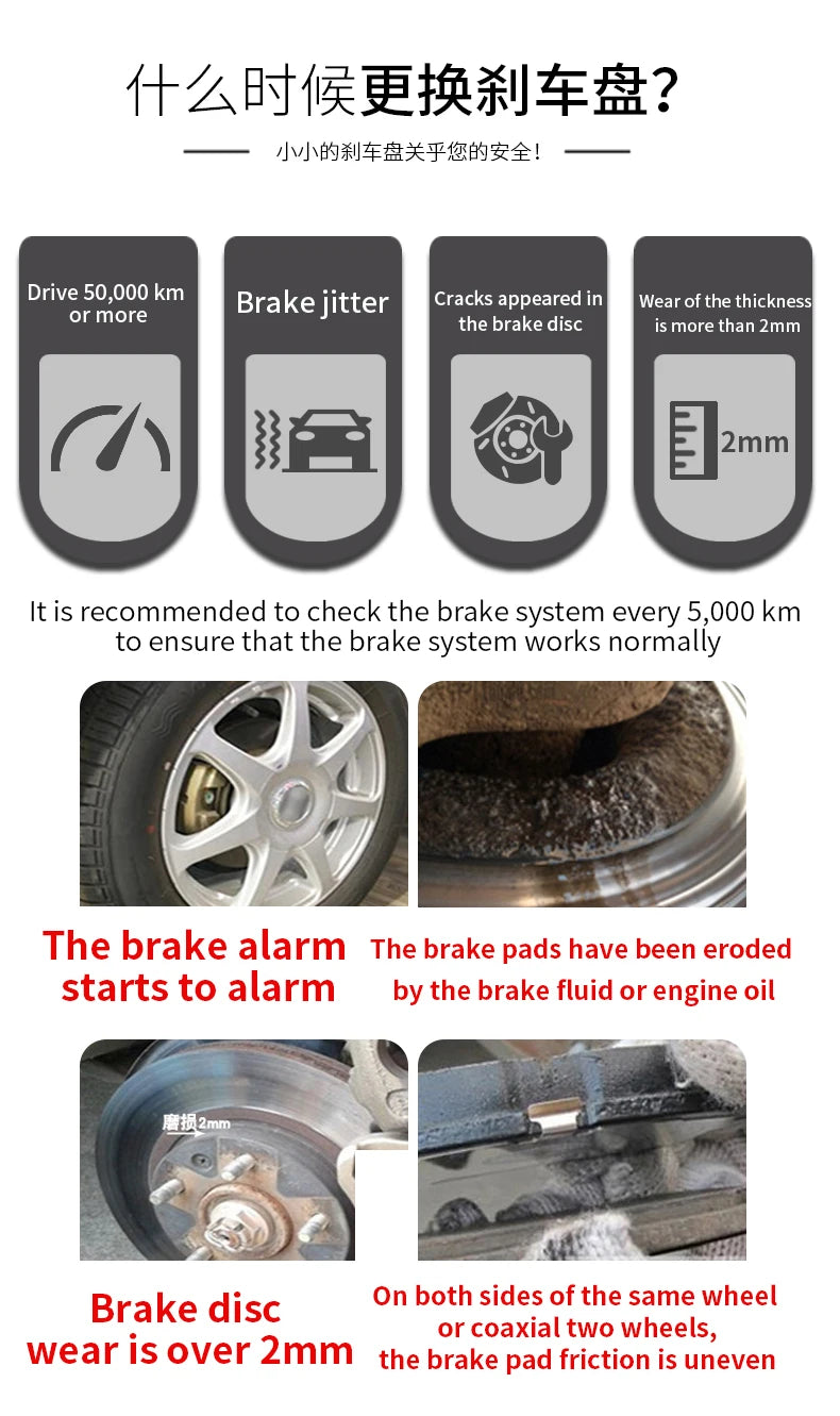 High-quality Resolve brake shaking car Brake Discs For Dodge Charger SRT8 Coronet D Series D2 Dakota Dart Daytona Diplomat