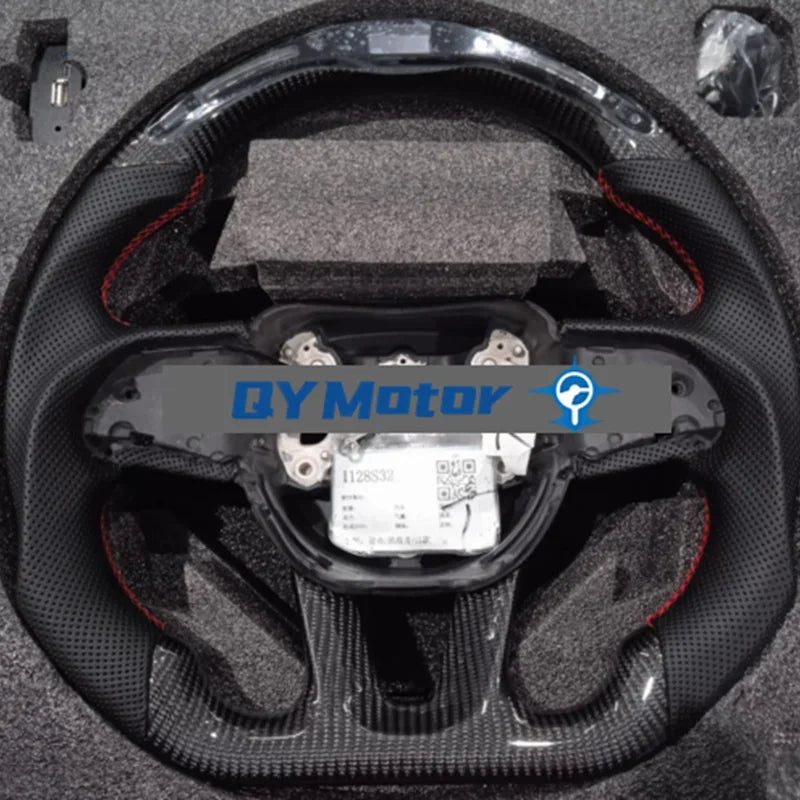 LED Carbon Fiber Steering Wheel For Dodge Challenger Charger Durango HELLCAT 2015-2020 Jeep Grand Cherokee SRT 2014-2020