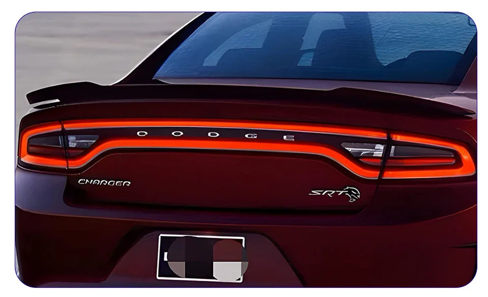 Car Taillights Assembly For Dodge Charger 2011-2014 LED Auto Back Lamps Upgrade Dynamic Flashing Signal Light Tools Accessories