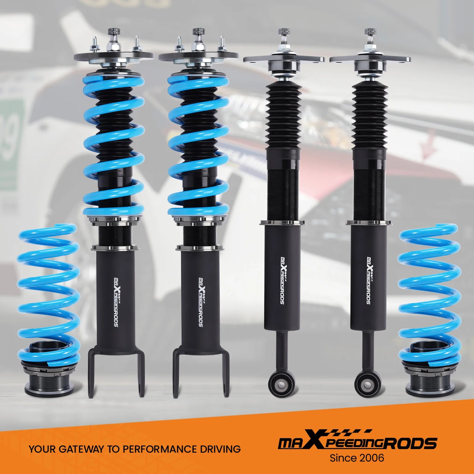 MaXpeedingrods 24 Click Damper Coilovers Shocks For Dodge Challenger Charger Chrysler 300 2011-2022 RWD